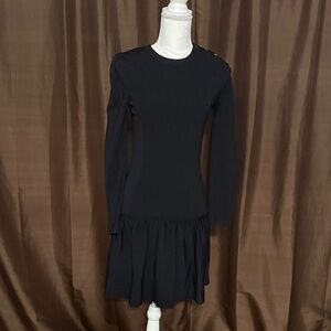 Reiss Black Long Sleeve Dress